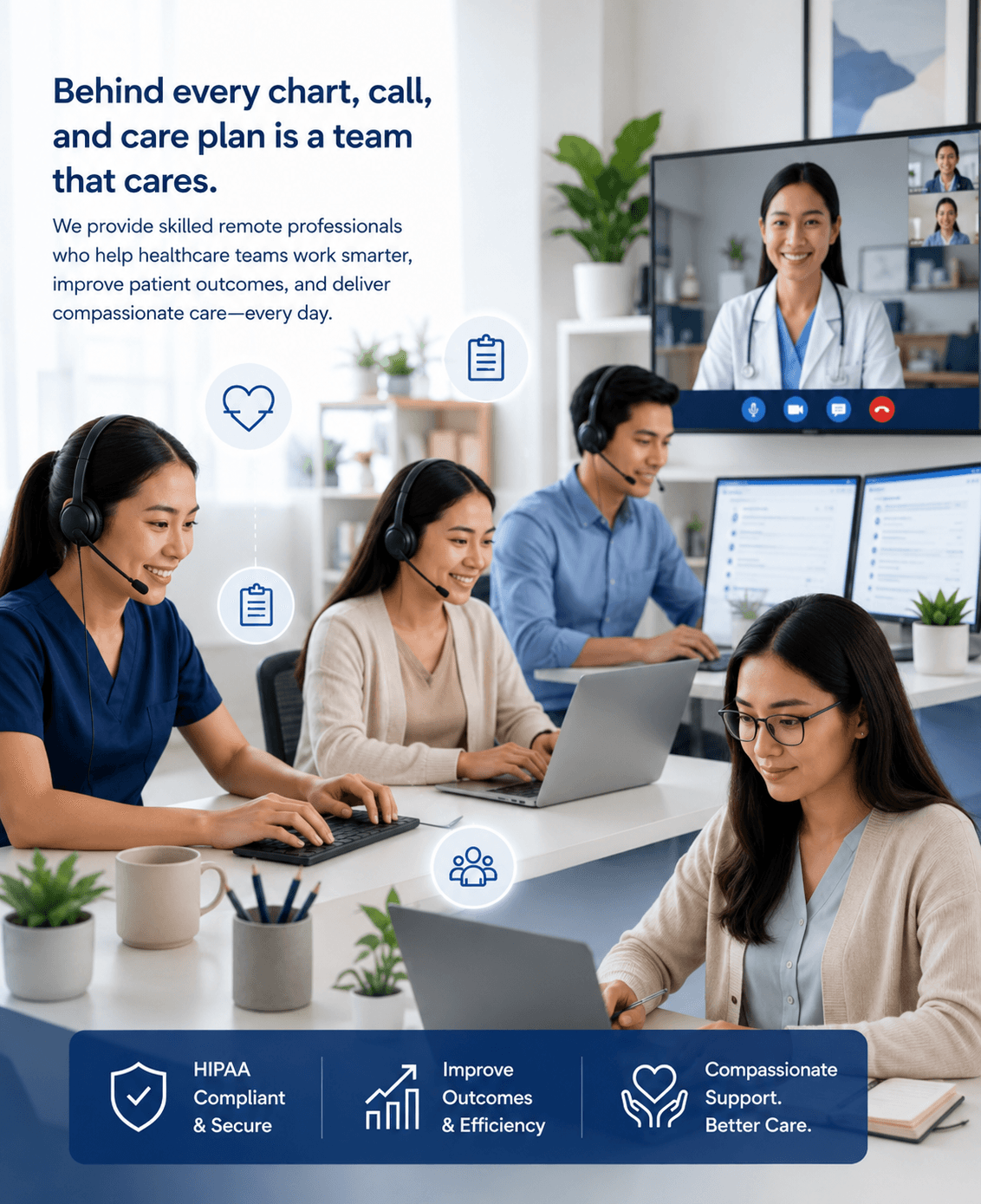 Behind every chart, call, and care plan is a team that cares.